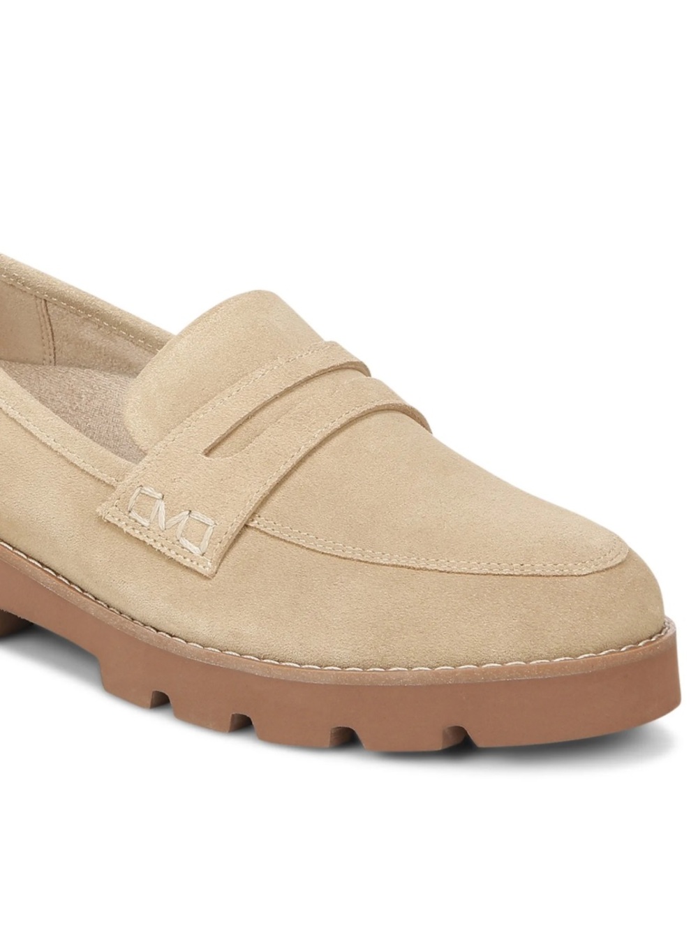 Vionic Cheryl II Penny Loafer Shoes Tan Suede Women 11 Wide
